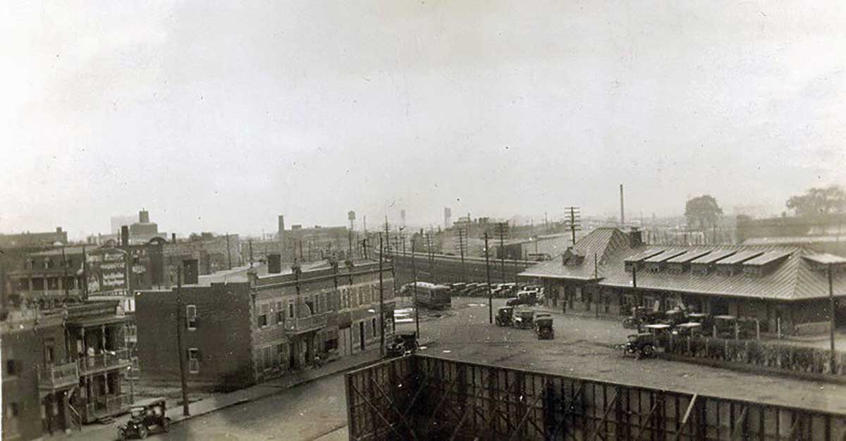 5 MILE END 1921 07 17 Gare Du Mile End Vue Patro